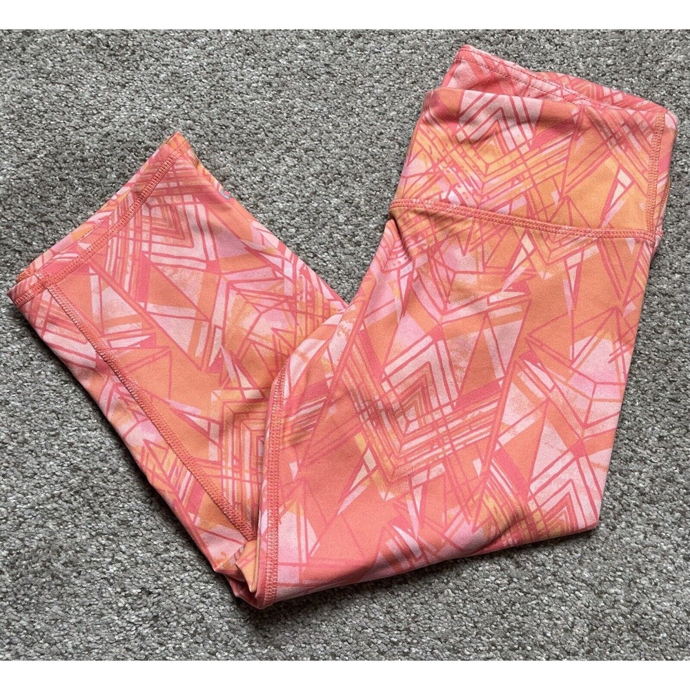 Alo Women's‎ Capri Athletic Leggings Size Small Pink/Orange